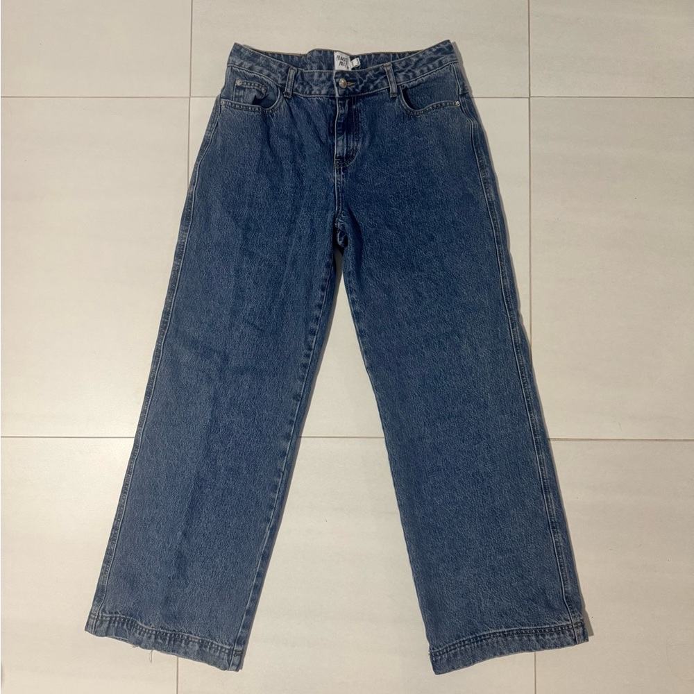 princess polly jankins baggy mid-wash jeans